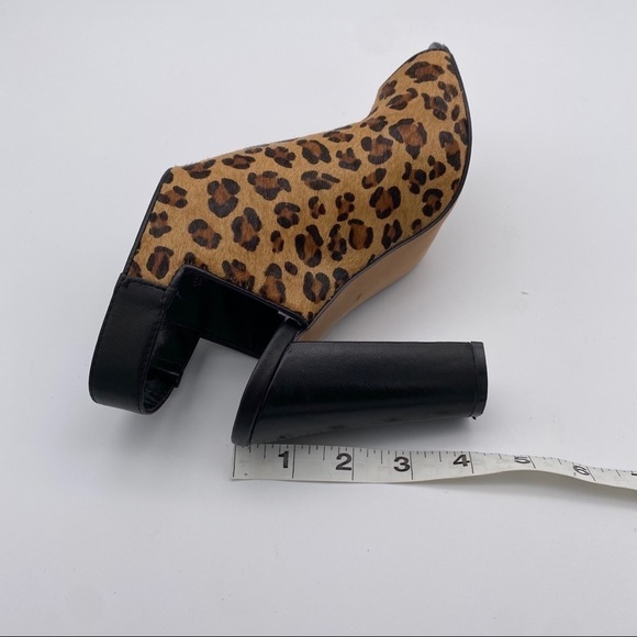 Atelier Nicole Miller Isla Leather Leopard Heels 6 - Picture 8 of 8